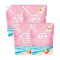 샤프란 아우라 섬유유연제 파라다이스 에디션 리필 2L 발리허니문 x 4개