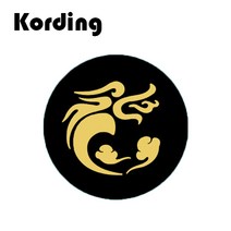 코딩 KD-34 원형 스마트폰 마그네틱 자석 디자인 철판 플레이트, 1개, 63. 드래곤 3cm