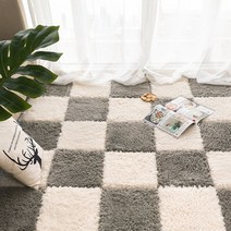 맞춤형 북유럽 이케아 퍼즐 매트 장모 러그 포근한 카페트 사계절 침실 거실 먼지없는 아이방 대형 미드센츄리 페르시안 사이잘룩 원형 방수 명품 단모
