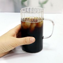 오셔링 링클 홈카페 내열유리컵 플리츠컵, 4개, 오셔링머그 430ml