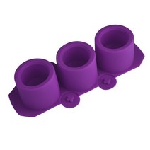 3홀 라운드 콘크리트 화분 석고 금형 DIY 아로마 테라피 양초 장식용, 03 Round-purple