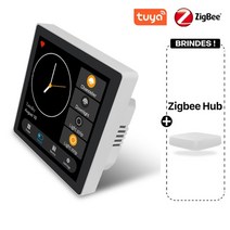 스마트 홈 다중 제어판 4 "LCD 터치 스크린 3 갱 스위치 Zigbee 게이트웨이 작동, 03 Smart Control Panel_01 220V