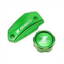 오토바이 부품가와사키 Z900 Z650 Z 2013-2022 오토바이 CNC 리어 & 프론트 브레이크 액 리저버 캡 실린더, 11 Z650 Green, 11 Z650 Green