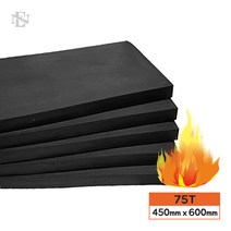 (방화 폼 패드 75T 450mmX600mm) 내화 인증 매트, 1개