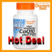 닥터스 베스트 COQ10 코엔자임큐텐 유비퀴놀 PQQ 바이오페린 포함 60캡슐, 3병