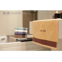 (송월타월)호텔용 세면타월 달40 x 5장세트(개별 케이스 포함)답례품 기념품 호텔용 컬러무지_100장 구매 시 무료 인쇄, 1개