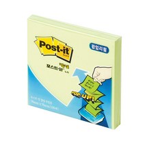 포스트-잍 팝업디스펜서용 리필KR-330, 그린, 3개