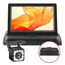 4.3인치 폴딩형 모니터 LED 12발 카메라 후진 자동 반응 후방카메라 풀세트, 20M(11톤 이상 탑차)
