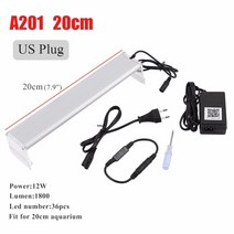 Chihiros a-series aquarum led 조명 식물 성장 조명 110 240v 5730 smd 수조 금속 브래킷 일출 일몰 조명 제어, a201 미국 플러그