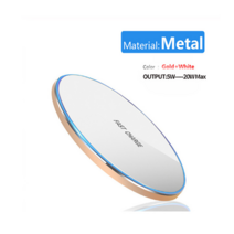 무선충전기 KEPHE 30W 빠른 무선 충전기 삼성 갤럭시 S20 S9 + S8 참고 9 USB Qi 패드 아이폰 12 11 프로 X, 07 Metal 30W Gold