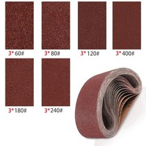 탁상 용 전기 그라인더 600W 전기 벨트 샌더 가변 속도 파워 구리 모터 그라인더 목수 연마 머신 목공 도구, 02 18Pcs Sanding Belts