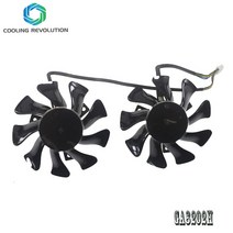 갤럭시 지포스 GTX 1060 OC 미니 용 4 핀 방열판 팬 75MM GA82O2H DC12V 0.36A, 02 Fan