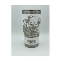 예티 텀블러 보온 보냉 컵 Yeti Rambler White 20oz cup tumbler engraved Iron Maiden Custom Artwork