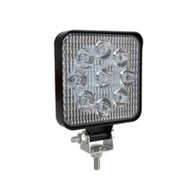 OKEEN 9LED 27W 16LED 48W 작업 빛 12V 24V 자동차 LED 스포트 라이트 광장 라운드 자동 트럭 오프로드 미니 Ledbar 액세서리, [04] 27W Square