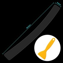 자동차 멀티 컵홀더자동차 투명 후면 범퍼 플레이트 트렁크 가드 스티커 기아 리오 5 K2 옵티마 세라토 피, 01 90cm