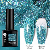 네일 폴리셔UR Sugar-네일용 젤 폴리쉬 매니큐어 7.5ML 크리스마스 반영구 베르니스 탑 코트 UV LED 컬러, 한개옵션1, 73 URN104