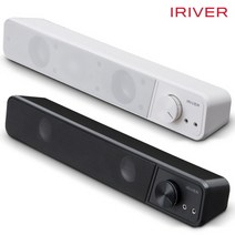 아이리버 IBS-300 USB 스테레오 사운드바 스피커 2채널 슬림 전면부 이어폰 마이크잭 일체형 풀레인지 공간절약 LED 라이팅 방자형 유닛 음악 게임 게이밍 피시방 노트북, 아이리버 IBS-300 사운드바, 블랙