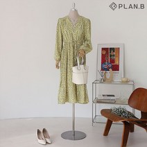 플랜비 페미닌 잔꽃 플리츠 원피스 P2303OP028A
