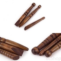 우드 원목 경락 어깨 마사지 흑 지압봉 도구 세트