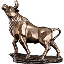 황금황소 골드소 장식품 부의 상징 인테리어 거실 사무실 신혼부부 집들이선물, 냉간 주조 구리