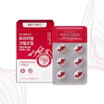GOOD-S 인지질 61.45% 크릴오일 USP 원료 영양제 캡슐 한미 30정, 캡슐 당 크릴오일 500mg