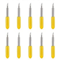 10PCS 밀 비트 레터링 블레이드 파인 포인트 교체 패브릭 커팅 플로터 Cricut 기계, [01] 30 degree