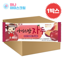 해태 아이스팜 자두 아이스크림 40개입 자두맛 과일 간식용 옛날아이스크림, 70ml, 40개