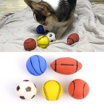 FreeManner 강아지 장난감볼 5종세트 강아지장난감볼 애견치발기 애견장난감 애견용품 강아지토이 애견토이 강아지장난감, 혼합색상, 1개