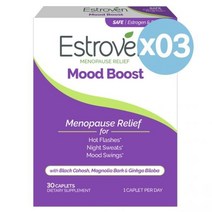 Estroven 에스트로벤 무드 부스트 메노포즈 릴리프 30개입 3팩 Menopause Relief + Mood Helps Reduce Hot Flashes