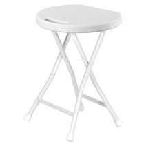 더자카 다용도 접이식 실내외 의자 Free 33 x 45 cm, 화이트