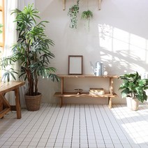 프로메이드 조립식 데크타일 스토니 9P 36P, 측면 마감재 4개 - 밀크브라운(단일구매X)