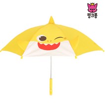 핑크퐁 패턴입체 40 우산 아동 어린이 유아 투명창 자동 우산