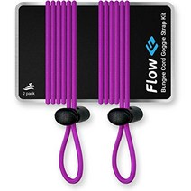 Flow Goggle Strap Kit (2-Pack) - Replacement Bungee Cord Straps for Swim Goggles - Solid Colors (Sol, 1, Solid Fuchsia