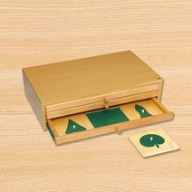 [하나몬테소리] C0195 나뭇잎 도형 서랍장 - 문화교구 몬테소리교구, 1개