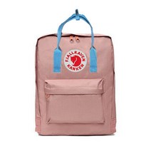 Fjallraven Kanken 세련된 디자인의 클래식 가방 워터프루프 디자인 7L/16L/20L 성인 및 어린이용 핑크. - 파란색 띠.