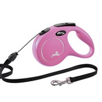 [매니아]플렉시 뉴클레식 코드 반려동물 자동줄 코드타입, 핑크