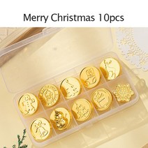 실링 왁스 스탬프 씰왁스 레트로 메리 크리스마스 구리 헤드 왁스 인감 스탬프 봉투 스크랩북 토끼 장식 재, 02 Merry Christmas 10