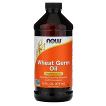 NOW Foods 나우푸드 윗점 오일 밀배아 밀눈 473ml, 1팩
