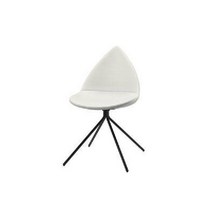 물방울 의자 홈 라이트 럭셔리 미니멀리스트 캐주얼 가죽 패션 실내 장식 디자이너 식당, 화이트 수입 PU 가죽, 백색 수입된 PU 피부