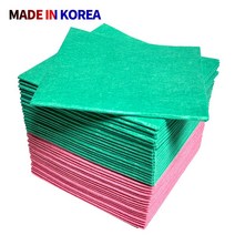 국산 부직포행주 비스코스 천연섬유 부드러운재질 체크행주 빨아쓰는 행주 100장, 국산 부직포칼라행주 100장(그린/레드)