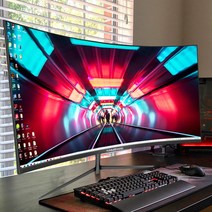 커브 곡선 와이드 스크린 모니터 4K 32인치 게이밍컴퓨터 ips hdmi HD PC방 qhd, 24곡선흰색144오리지널스탠다드데폰익스프레스