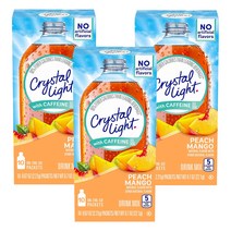Crystal Light 피치 망고 드링크 믹스 10개입, 22.1g, 3개