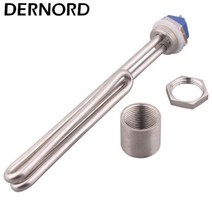 보일러 수리 교체 부품 dernord 220v 5.5kw 1 bsp 나사 in water 가열 요소 전기 히터 저항, 잠금너트x액세서리