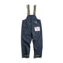 salopette homme jumpsuit 아메리칸 빈티지 네이비 오버올 봄 가을 데님 스트레이트 레그 청바지 남성 패션 트렌드 카고