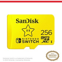 닌텐도 스위치 용 SanDisk 256GB MicroSDXC UHS-I 메모리 카드-SDSQXAO-256G-GNCZN, 1