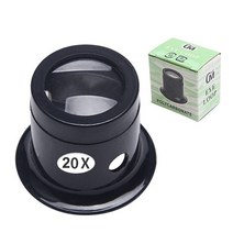 루배 lupe pocket magnifier watch 수리 손 돋보기 시계 돋보기 5-20x eyepiece loupe eye loupe loop jewelry tool, 20배