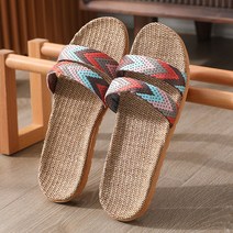 닝보 신형 검형 세 가닥 리넨 슬리퍼 다채로운 패션 여성 쿨 포크