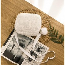 laterior 양털 토트백