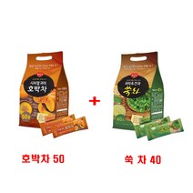 광야식품 뉴 시리얼 귀리 호박차 스틱형 냉온차 50포 1개 + 광야식품 뉴 시리얼 귀리 쑥차 스틱형 냉온차 40포 1개