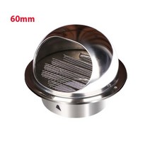 덕트 닥트 자재 스테인레스 스틸 환기 배기 그릴 벽 천장 에어 벤트 그릴 커버 캡, 60mm
